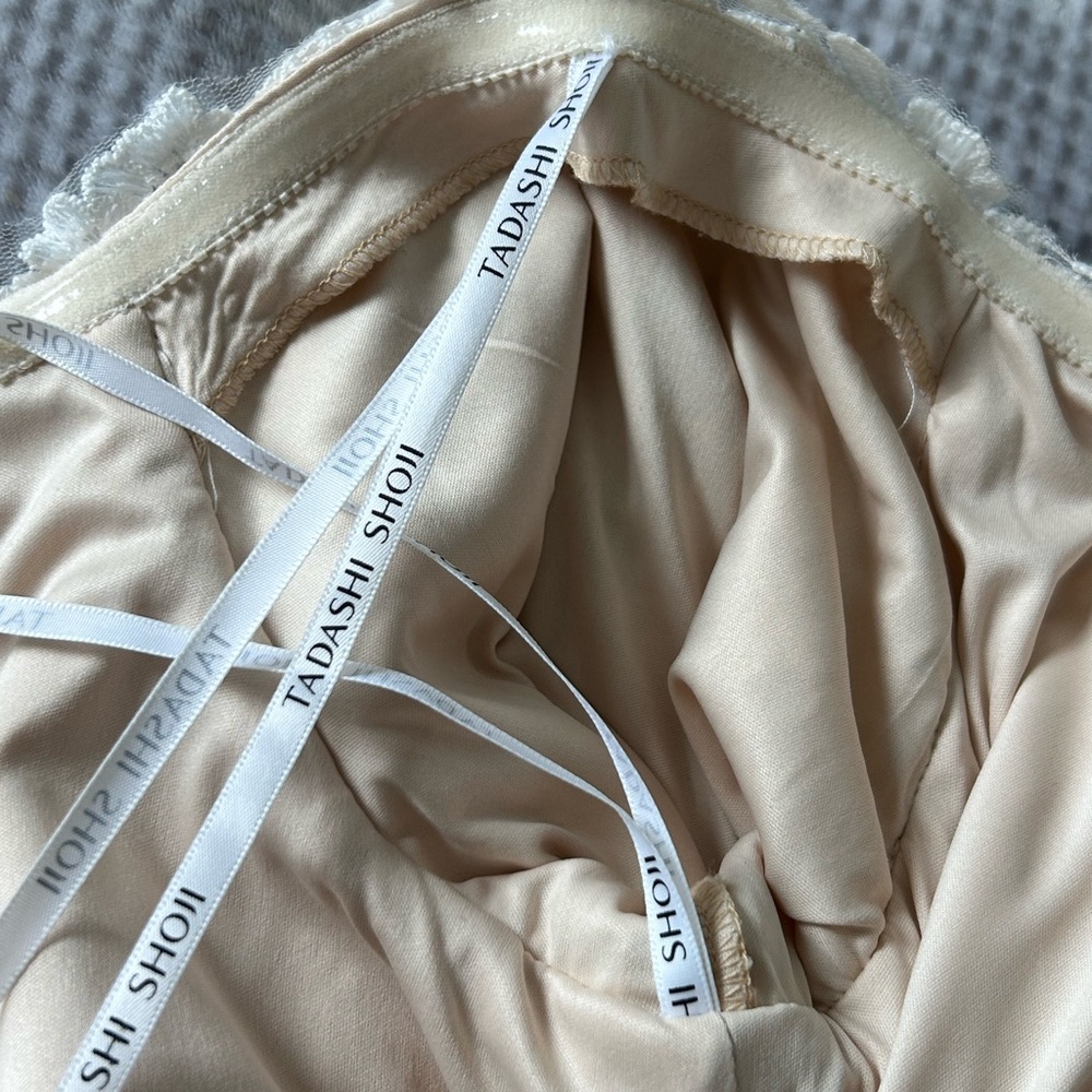 Tadashi Shoji Wedding Dress Size 14 fits like a 12 - Picture 15 of 16